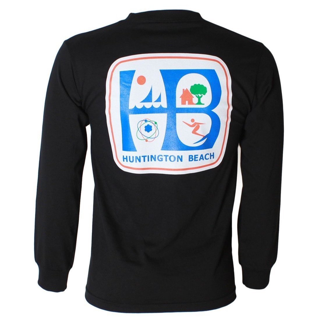 Jack's Surfboards HB City Logo Classic Long Sleeve Tee - Black