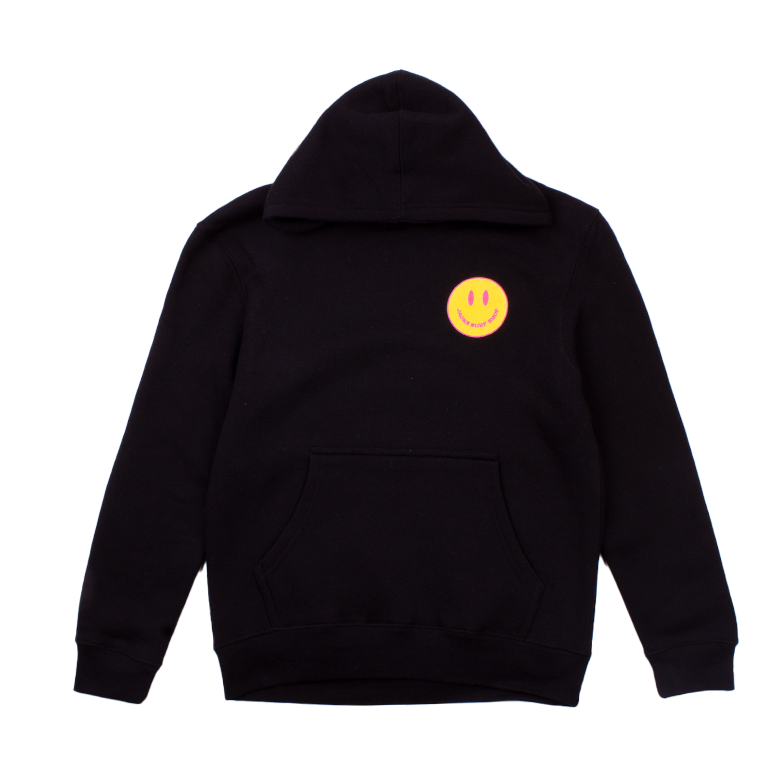 Girls Dandy Y Pullover Hoodie (8-16)-Black