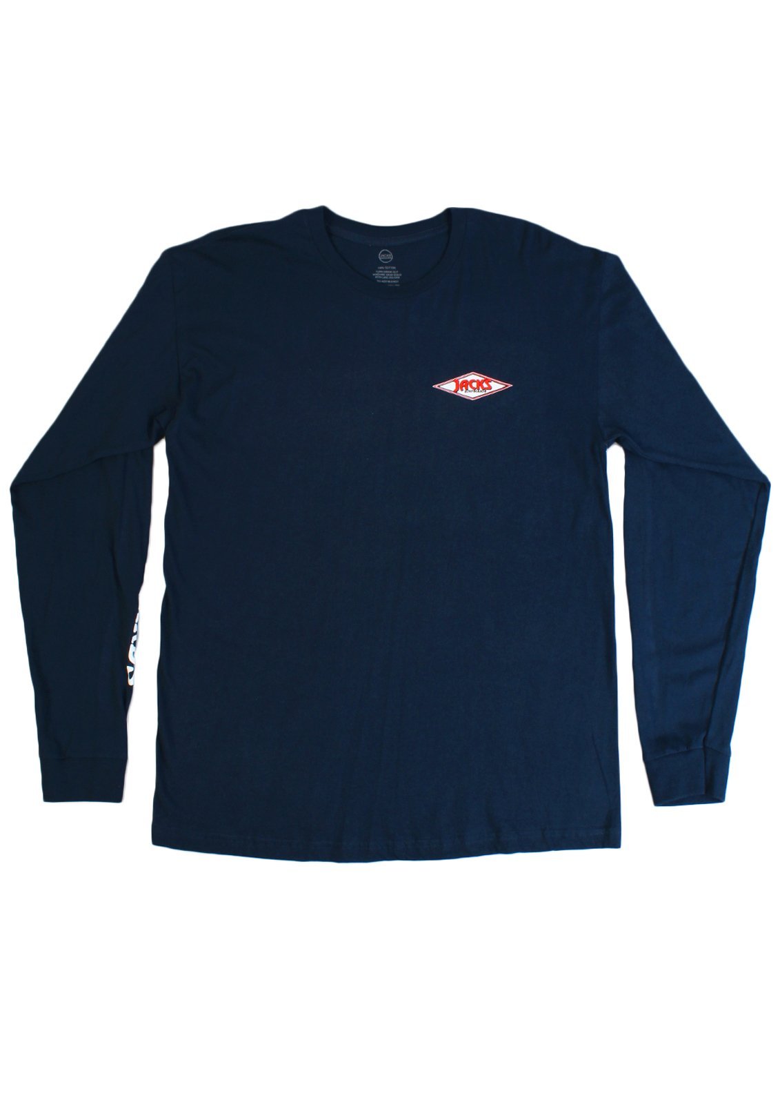 Jack's Surfboards Diamond Sleeved Long Sleeve Tee - Navy