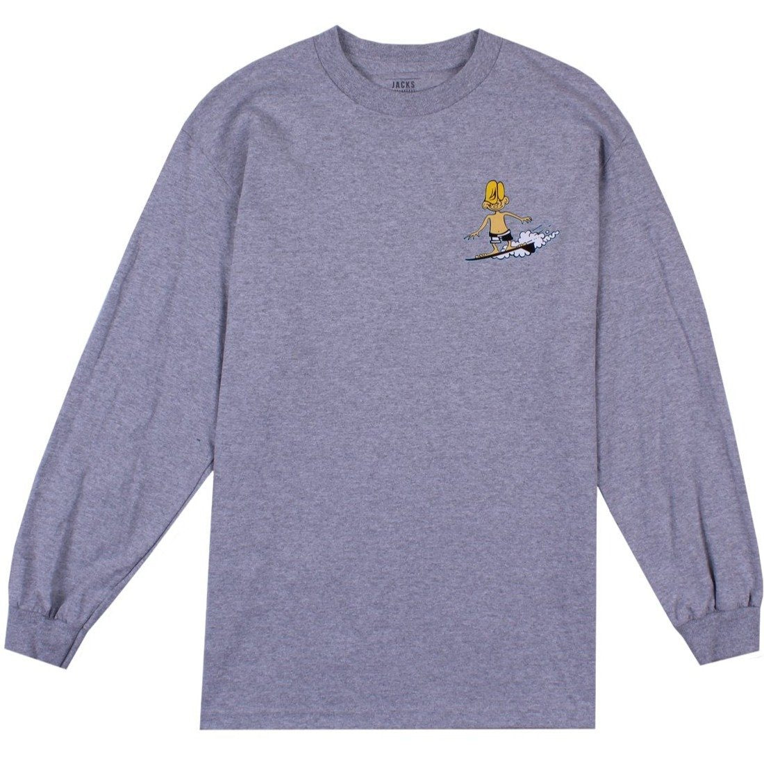 Jack's Surfboards Men's Keep On Surfin Long Sleeve Tee - Athletic Heather