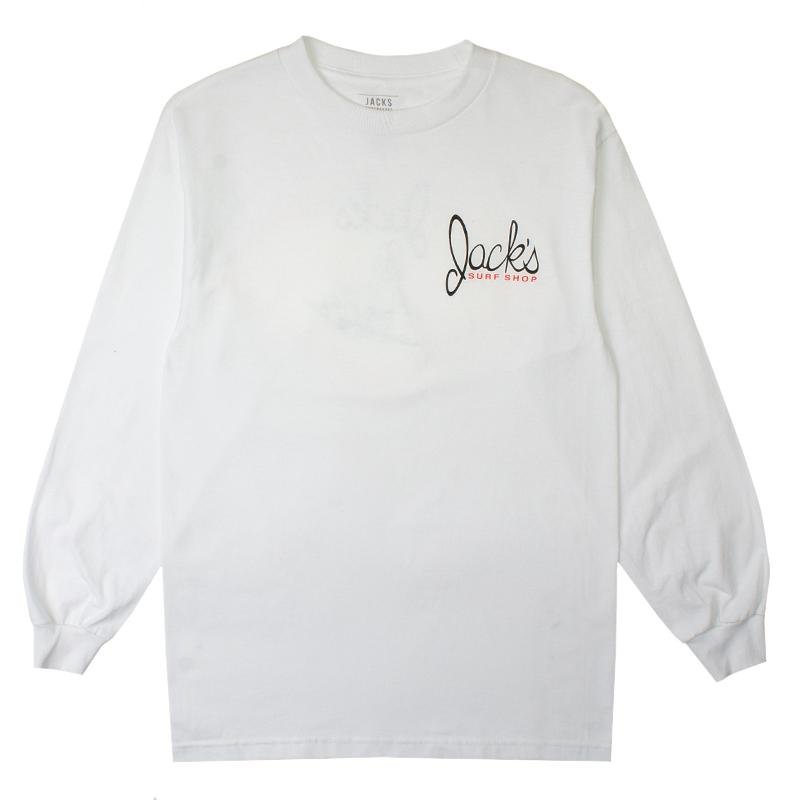 Jack's Surfboards Little Dude Classic Long Sleeve Tee - White