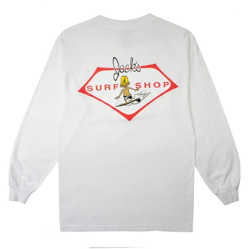 Jack's Surfboards Little Dude Classic Long Sleeve Tee - White