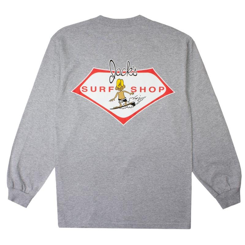 Jack's Surfboards Little Dude Classic Long Sleeve Tee - Athletic Heather Grey