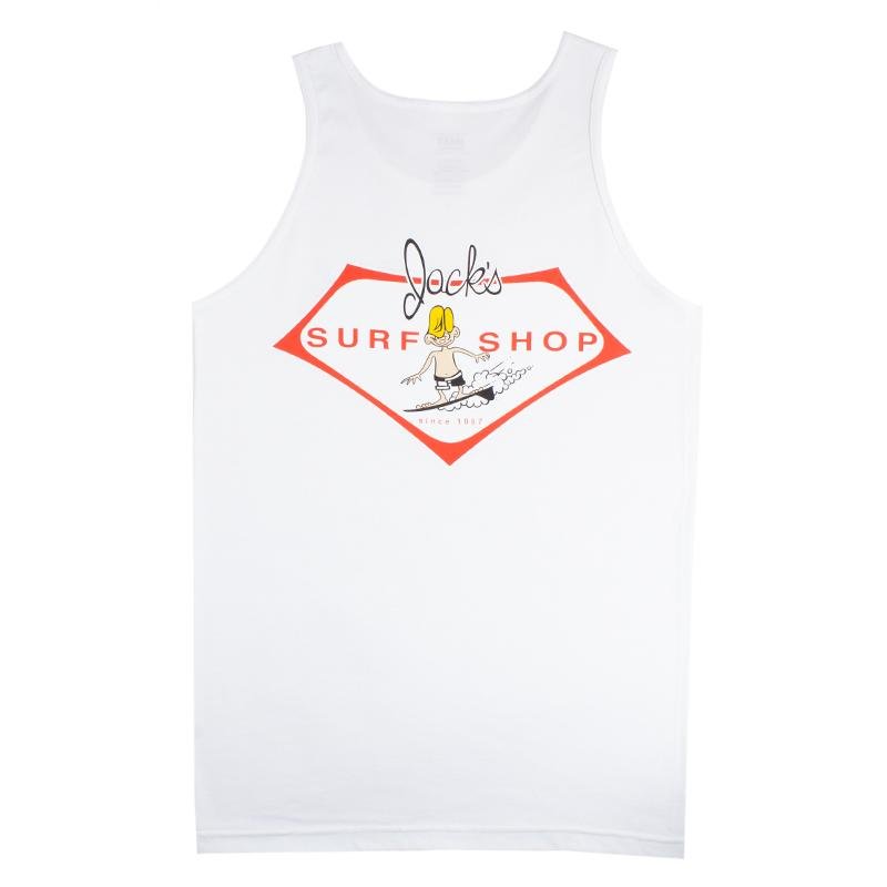 Jack's Surfboards Men's Little Dude Tank Top - White