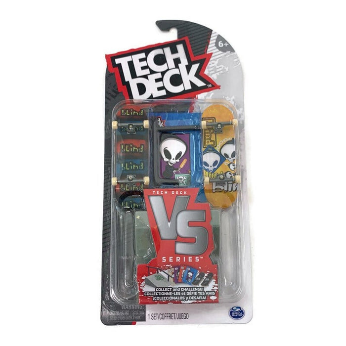 Tech Deck, VS Series Skateboards, Fingerboard 2-Pack, Obstacle and Challenge Card Set