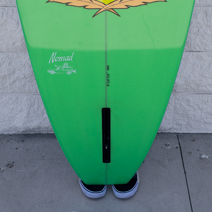 9'6 Nomad Single Fin Surfboard '22-green