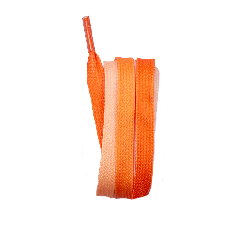 Ombre Shoe Laces-Orange/Cream/White