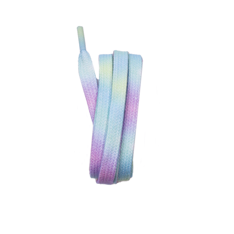 Ombre Shoe Laces-Purple/Yellow/Green