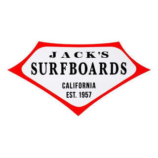 Jack's Surfboards Retro Lam Sticker - Red