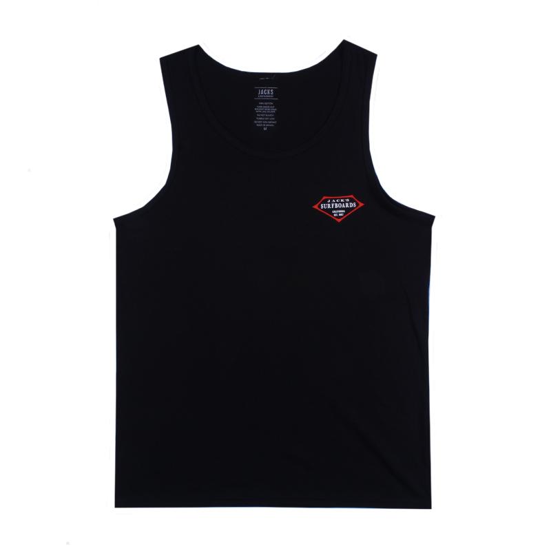 Retro Lam Tank Top - Black