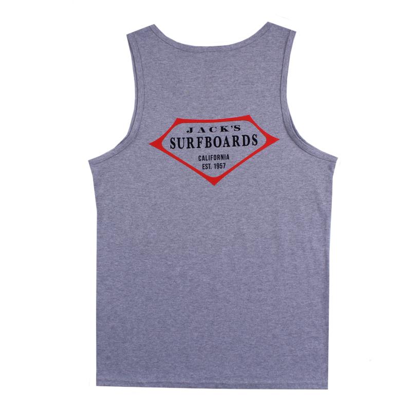 Retro Lam Tank Top - Heather Grey