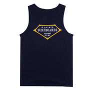 Retro Lam Tank Top - Navy