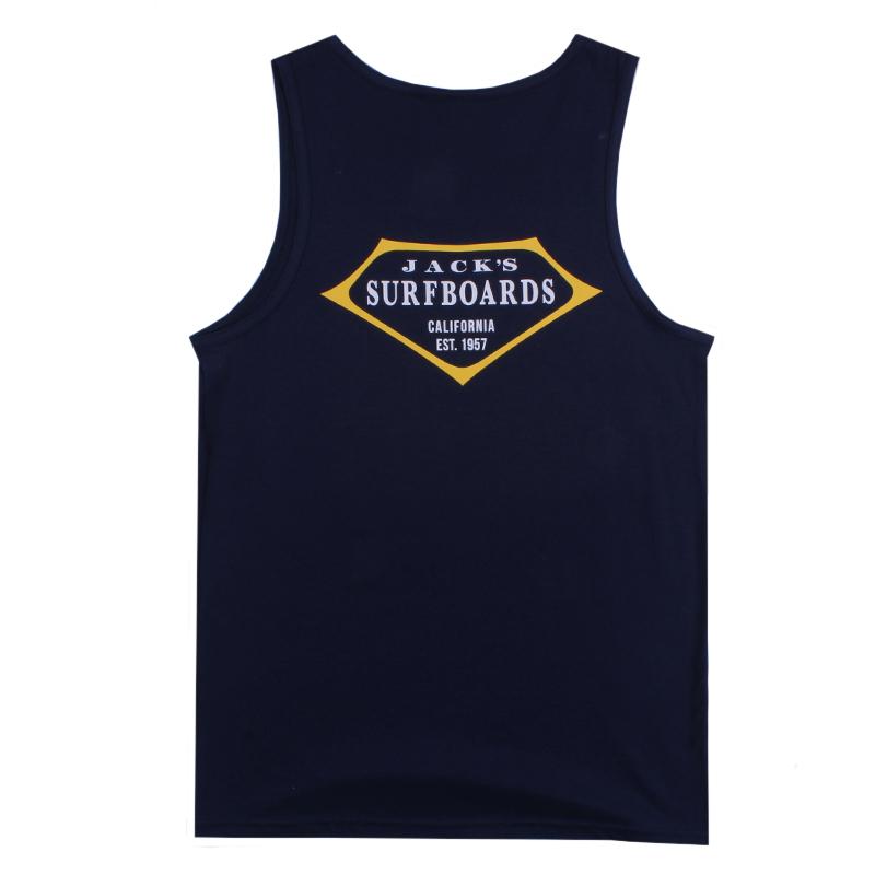 Retro Lam Tank Top - Navy