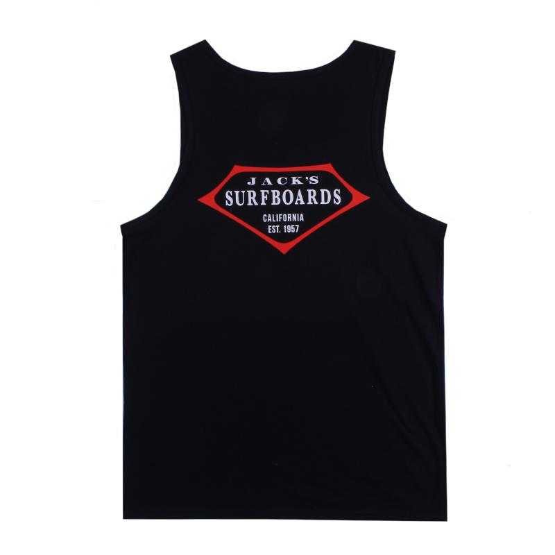 Retro Lam Tank Top - Black