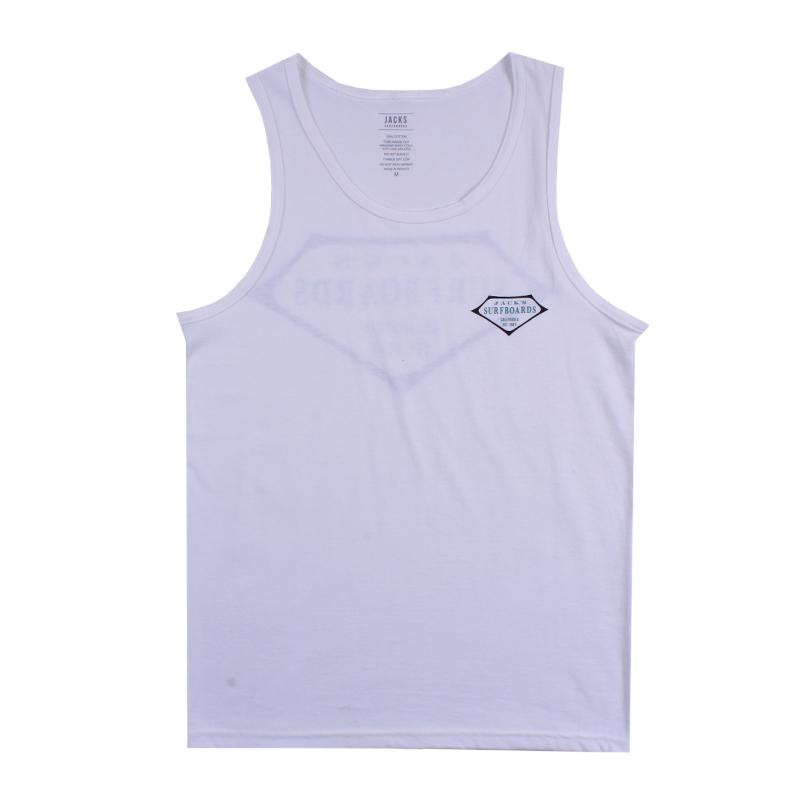 Retro Lam Tank Top - White