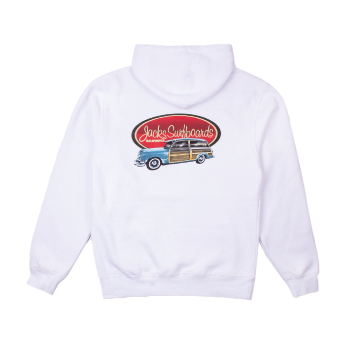 Country Squire Classic Pullover Hoodie-White