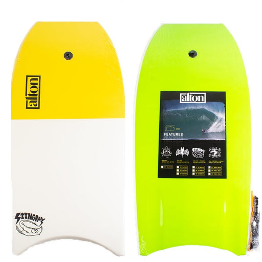 Sting Ray 42" Bodyboard Yellow/White 2021 - Jack's Surfboards