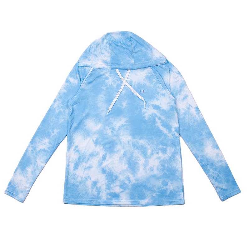 Sync L/S Hooded Fitness Shirt-Heather Blue