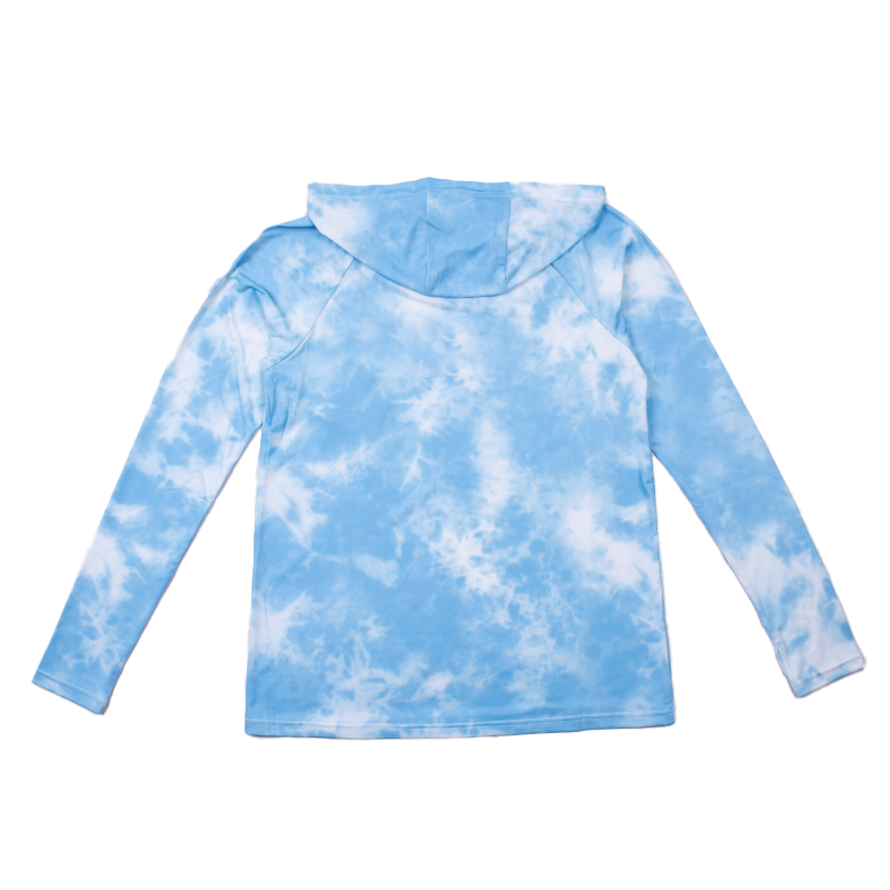 Sync L/S Hooded Fitness Shirt-Heather Blue