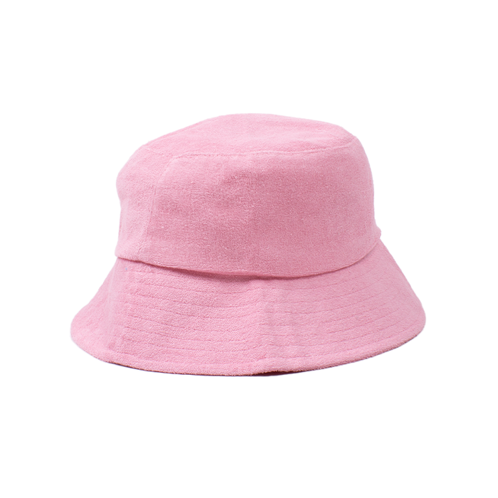 Terry Bucket Hat-Pink
