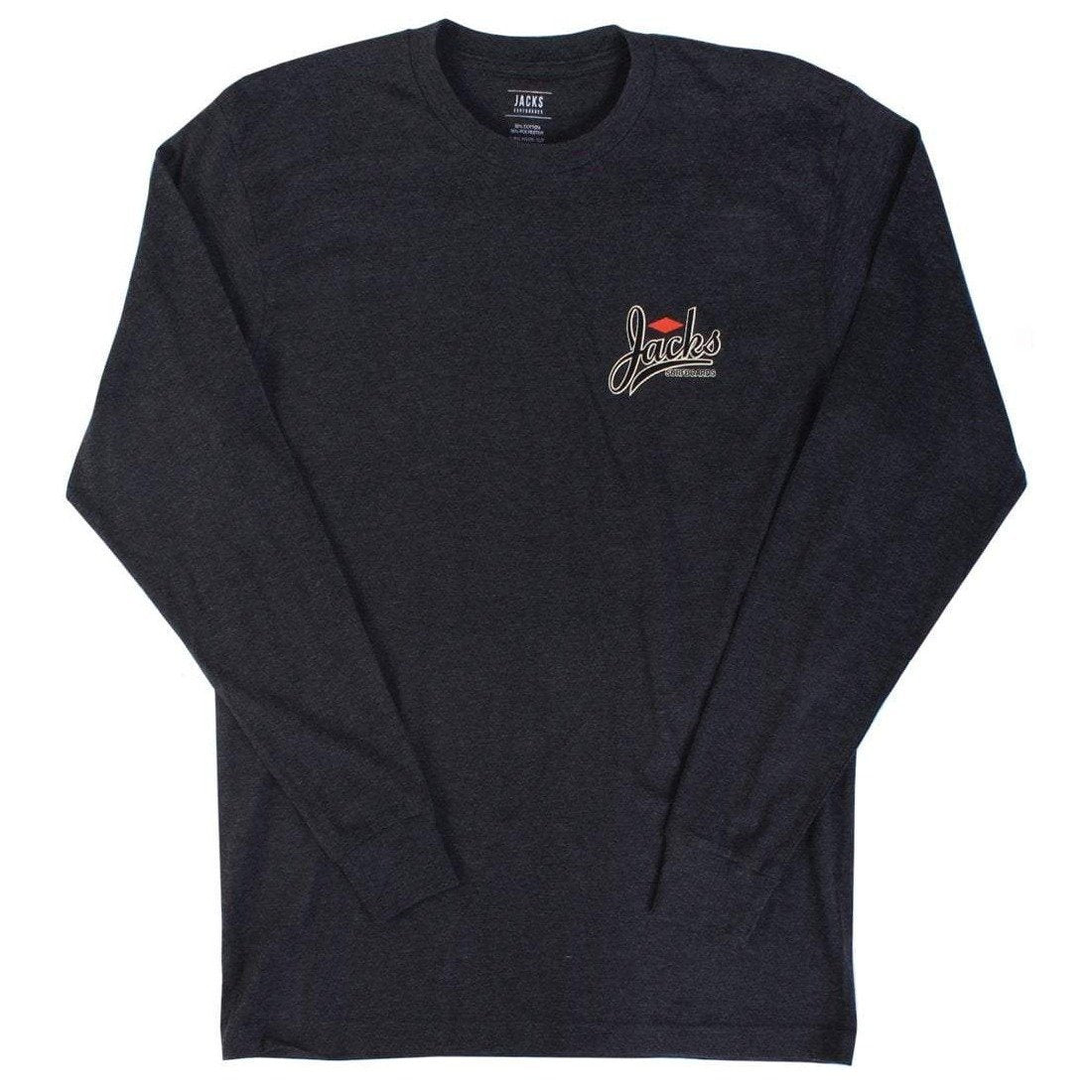 Jack's Surfboards Men's Trenton Long Sleeve Tee - Charcoal