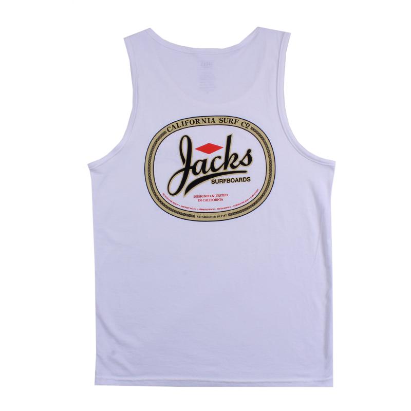 Jacks Surfboard Men's Trenton Tank Top - White