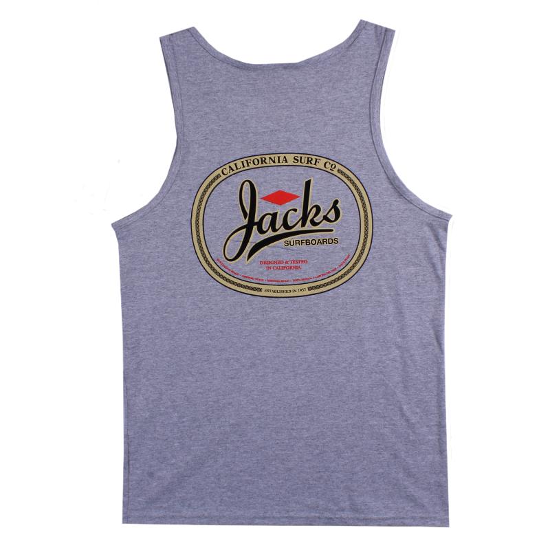 Jacks Surfboard Men's Trenton Tank Top - Heather Grey