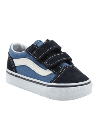 Toddlers Old Skool Velcro Shoe - Navy