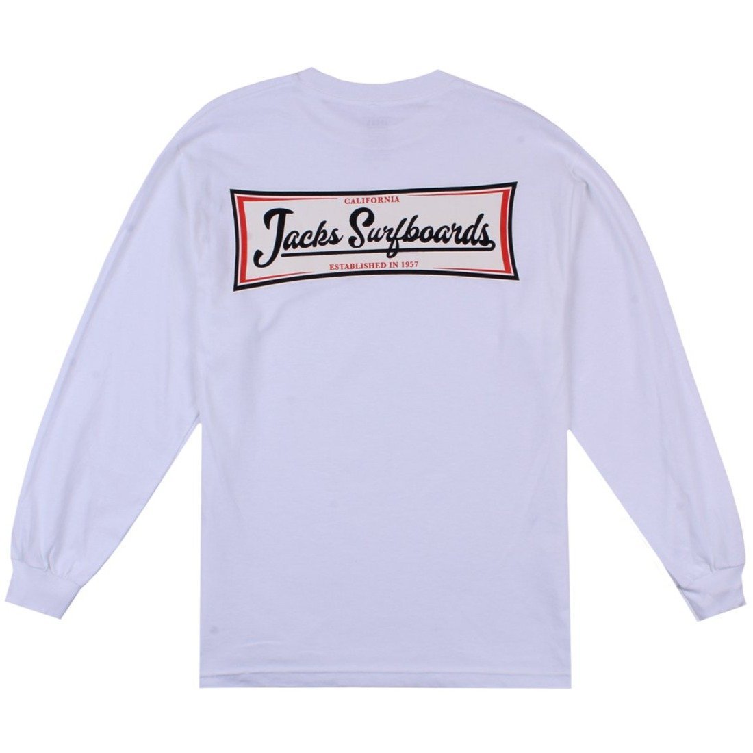 Jack's Surfboards Men's Vista Long Sleeve T-shirt - White