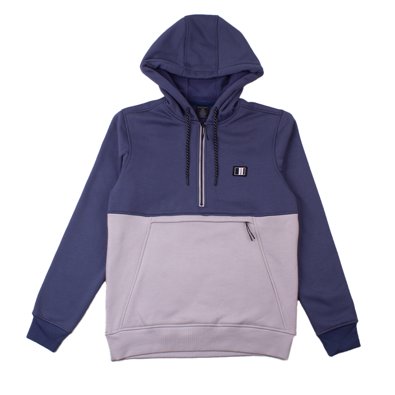 Wallace Half Zip Pullover Fleece-Navy