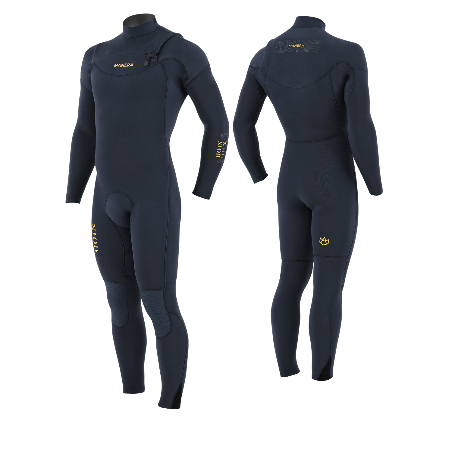 Men's Manera Meteor X10D 5/4/3mm Chest Zip Fullsuit - Black 